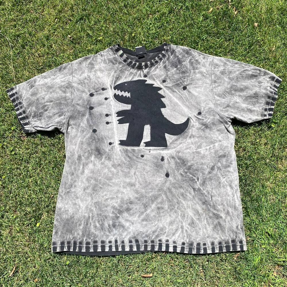 Unique Rare Custom Tie Dyed Monster Tee Heavyweight Cotton Blend Adult XL